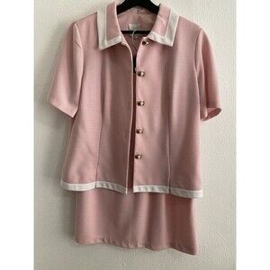 Wholesale Lot Of 6 Assorted Size Vintage Skirts Jackets Coordinated Tops Granny